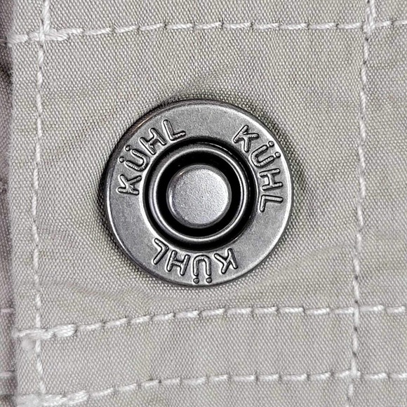 Kuhl Shorts Womens Size 12 Khaki Outdoors Hiking Cotton Nylon Stretch Drawstring - Picture 8 of 11